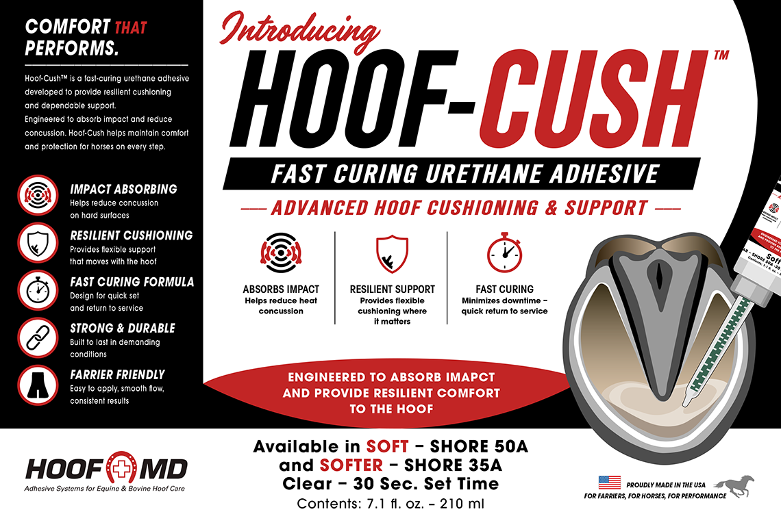 Hoof-Cush product postcard
